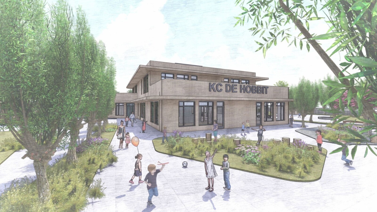 Nieuwbouw Integraal Kindcentrum De Hobbit in Rosmalen
